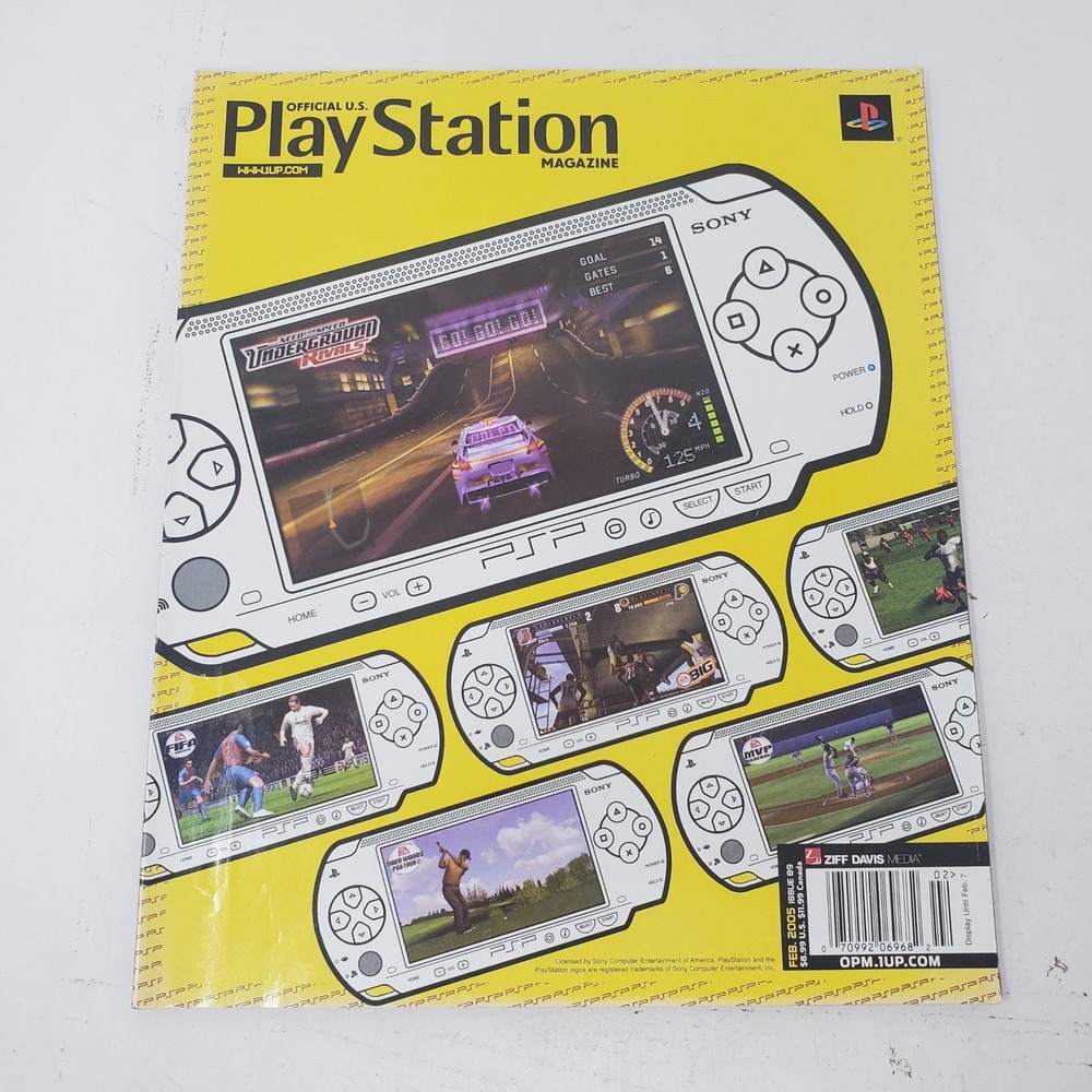 Playstation Official Magazine #89 Feb 2005 PSP (No disc/poster)